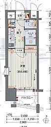 プレサンス名古屋駅前ヴェルロード 1Kの間取図画像