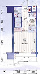 プレサンス名古屋駅前 ワンルームの間取図画像