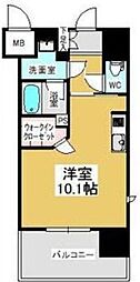 エスペランサ葵 ワンルームの間取図画像