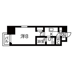 エステムコート名古屋今池アーバンゲート 1Kの間取図画像