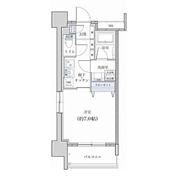 レジデンス東別院スクエア2 1Kの間取図画像