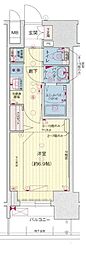 プレサンスTHE久屋大通レジェンド 1Kの間取図画像