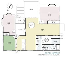 旧軽井沢愛宕戸建 3LDKの間取り
