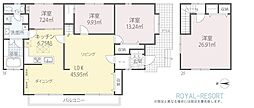 唐堀戸建　HouseN 4LDKの間取り