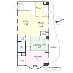 軽井沢テルミドール鹿島の森 2LDKの間取図画像