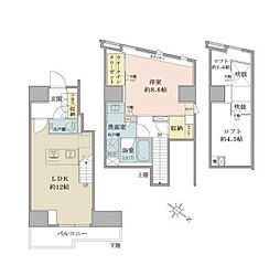 東急目黒線 不動前駅 徒歩9分の賃貸マンション 5階1LDKの間取り