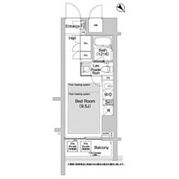 東京メトロ銀座線 渋谷駅 徒歩5分の賃貸マンション 3階ワンルームの間取り