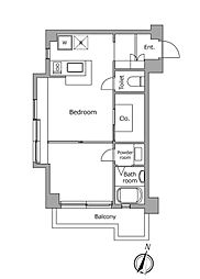 レジディア代々木2 1LDKの間取図画像