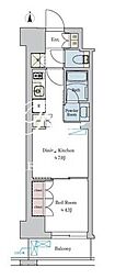 Brilliaist池尻大橋 1DKの間取図画像