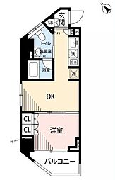 レジディア渋谷 1LDKの間取図画像