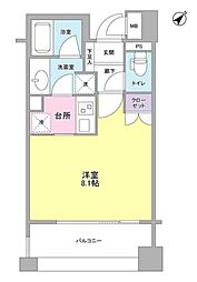 アルス恵比寿メイクス ワンルームの間取図画像