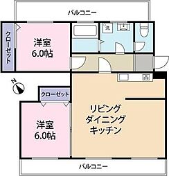 間取図画像 2LDK