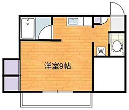 エンドレス城下 1Kの間取図画像