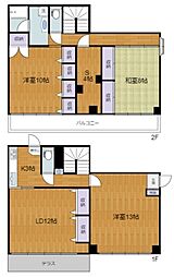 西大久保イレブン 3SLDKの間取図画像