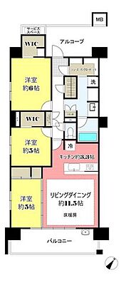 間取り デュオヒルズ四日市富田 4階/-