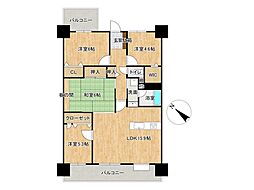 コアマンション青山グランヒルズ 4LDKの間取図画像