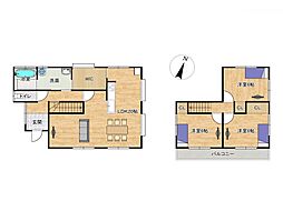 長崎市晴海台町　戸建て 3SLDKの間取り