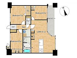 サーパス文教通り 3LDKの間取図画像