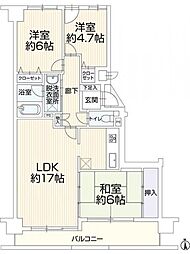 ファミール茜部 3LDKの間取図画像