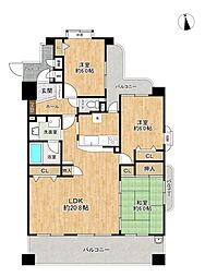 モアグレース茜部2 4LDKの間取図画像