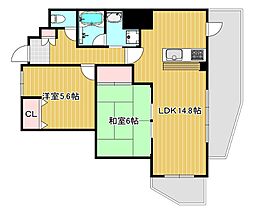 イトーピア門真 2LDKの間取図画像