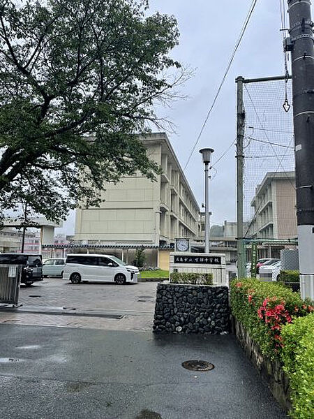 Beautiful mountainous landscape with colorful sky