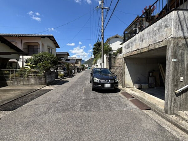 Beautiful mountainous landscape with colorful sky