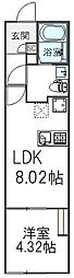 (仮)中葛西計画 1LDKの間取図画像