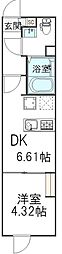(仮)中葛西計画 1DKの間取図画像