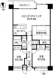 アパガーデンコート蓬莱町 3LDKの間取図画像