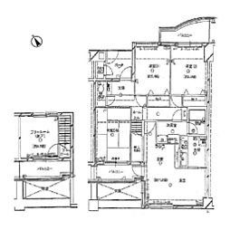 グランドムール草津 4LDKの間取図画像