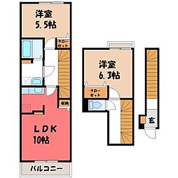 ヴィラ プリムローズ 2階/-