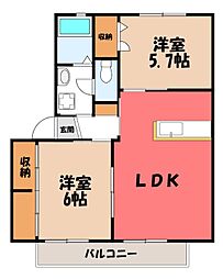 アンシャーリー C 2階