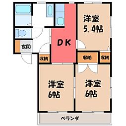 JR両毛線 伊勢崎駅 3.6km 1階/-