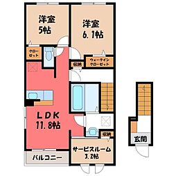 グロワール 2階/-