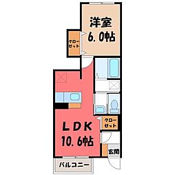 JR両毛線 国定駅 4.2km