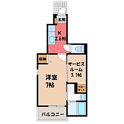 和3 1SKの間取図画像