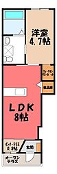 グランディオ 1LDKの間取図画像