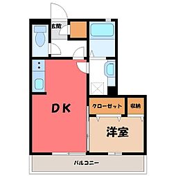 間取図画像 1DK
