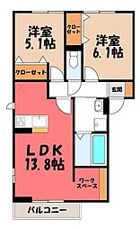 間取図画像 2LDK