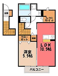 ドムスレジーナA 1LDKの間取図画像