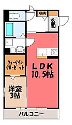 JR両毛線 前橋駅 バス33分 稲荷台下車 徒歩10分 3階/-