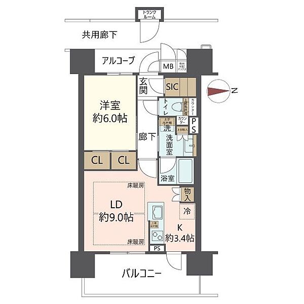 間取りを拡大表示