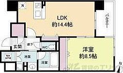 グレンパーク梅田北 1LDKの間取図画像