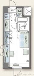 アルファコンフォート大手前 ワンルームの間取図画像
