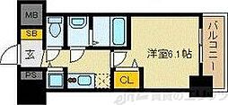 プレサンス新大阪ザ・シティ 1Kの間取図画像