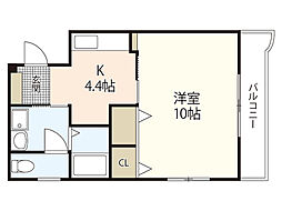 エルグランドーレ 1DKの間取図画像