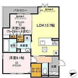 間取図画像 2LDK