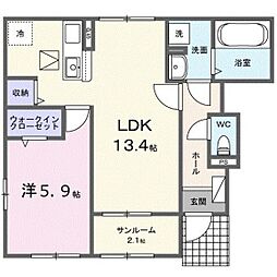 間取図画像 1LDK