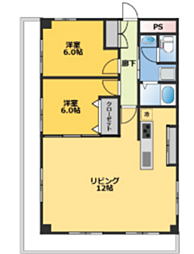間取図画像 2LDK